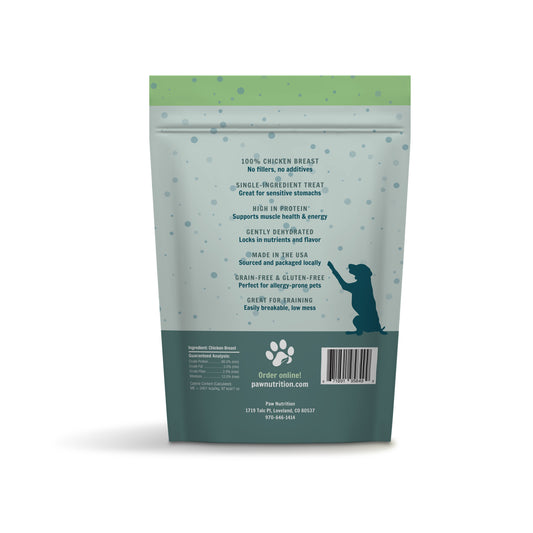 Paw Nutrition Dehydrated Chicken Breast. Healthy treats, Training treats, and Kibble Toppers for dogs